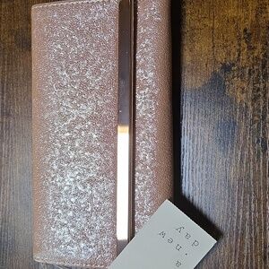 A NEW DAY Wallet Clutch Rose Gold Shimmer